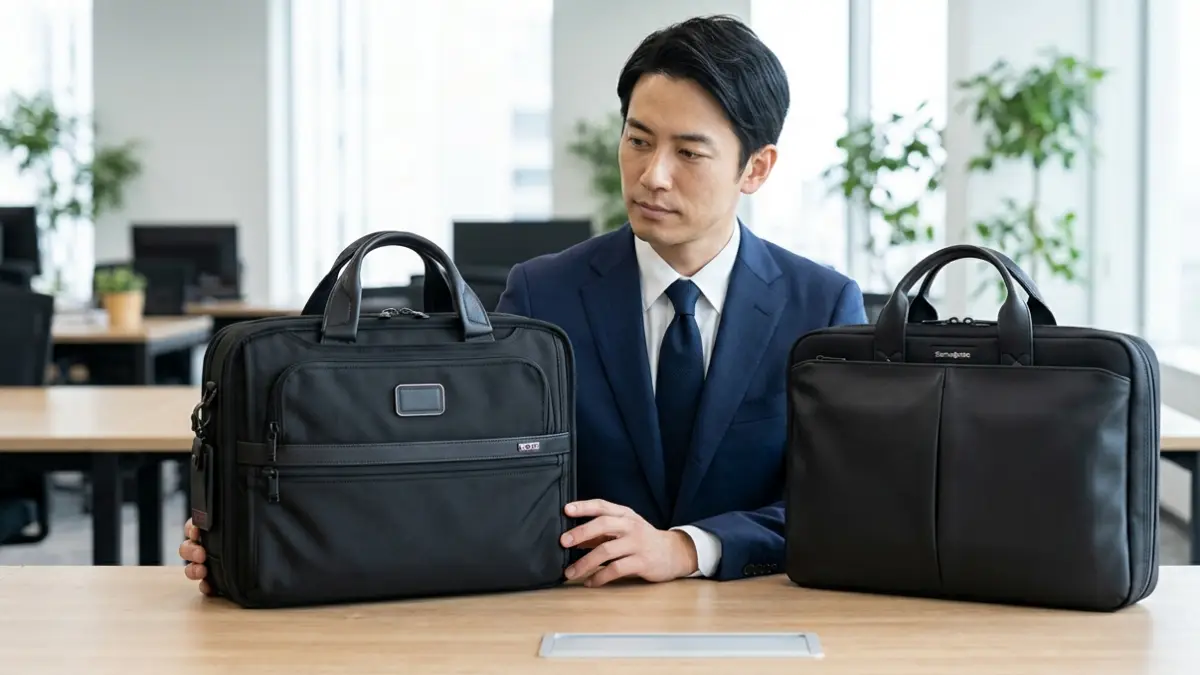 TUMI サムソナイトどっちを選ぶ？高級感とコスパを徹底比較