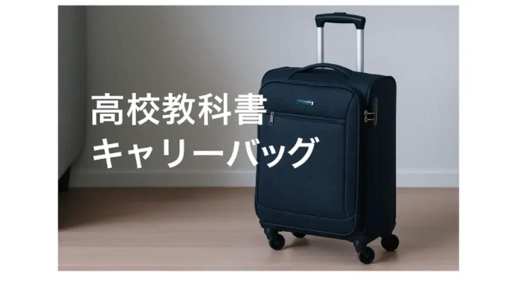 高校教科書 キャリーバッグの選び方と通学時の注意点