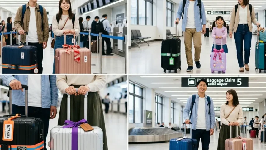 キャリーバッグ 目印 100均 まとめ スーツケース 日本人旅行者