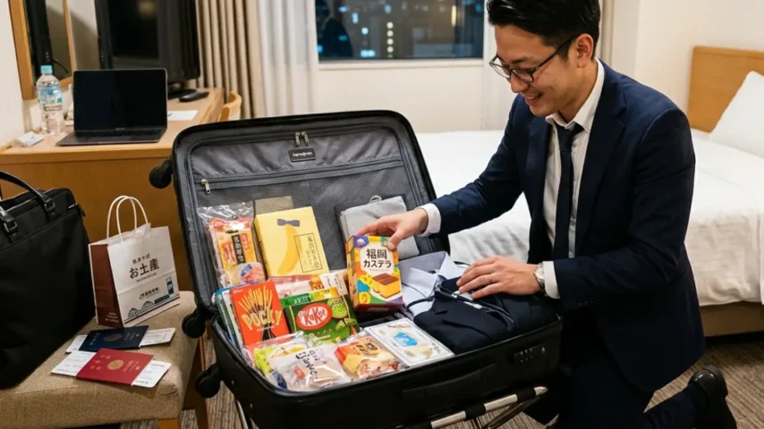 羽田空港お土産 個包装や日持ちを考えて選ぶ様子