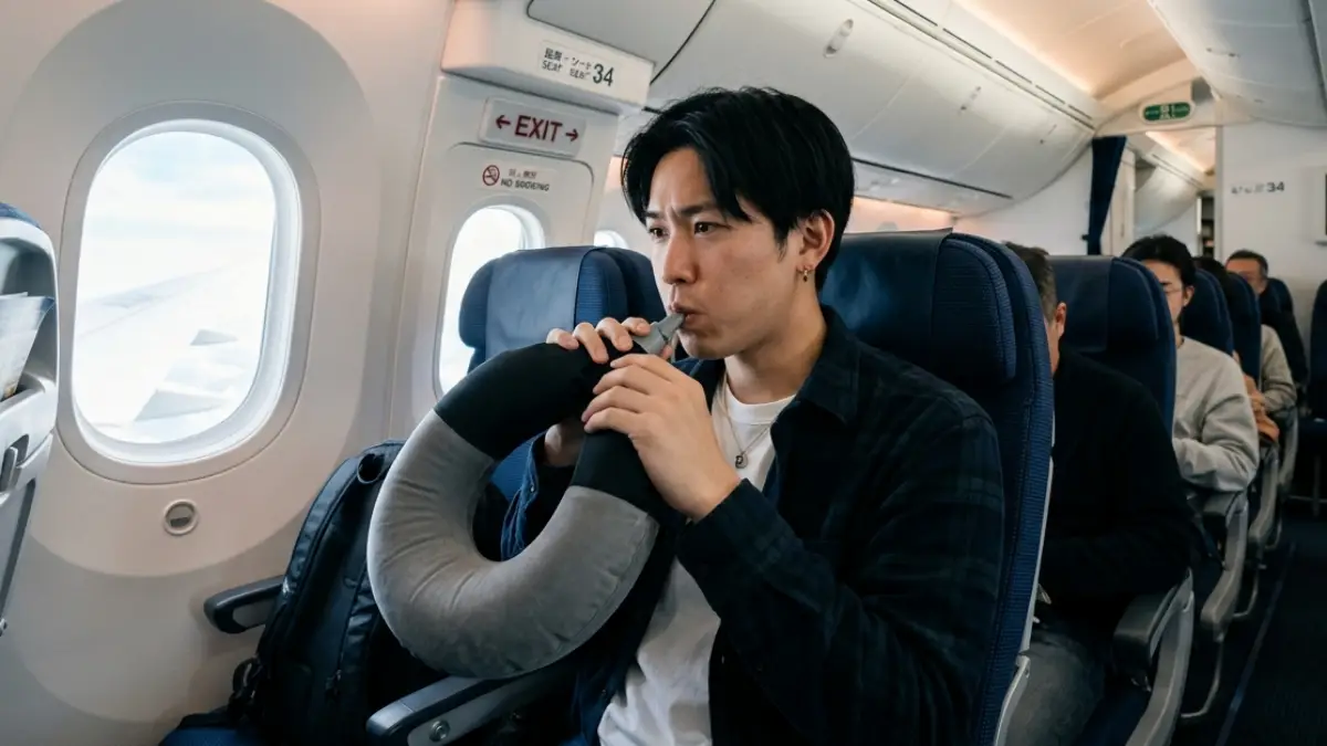 ネックピロー 膨らませ方の答え 膨らまない原因まで一気に分かる