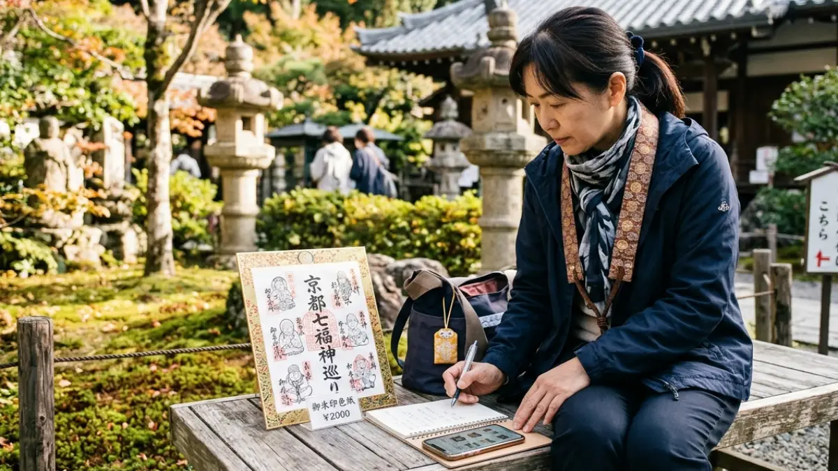 京都七福神 巡り色紙どこで買うと値段の目安がわかる画像