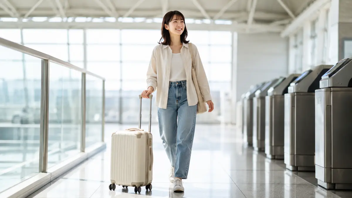小さいかわいいキャリーケース キャリーケース かわいい 小さいサイズを持つ日本人女性