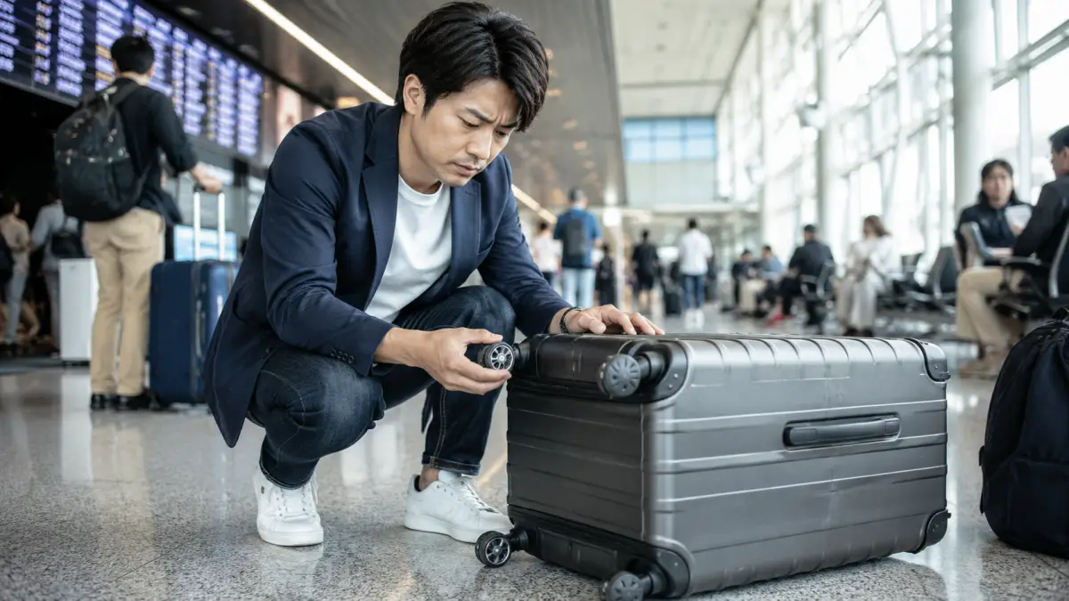 キャリーケースのタイヤ交換は自分でできる？やり方と注意点