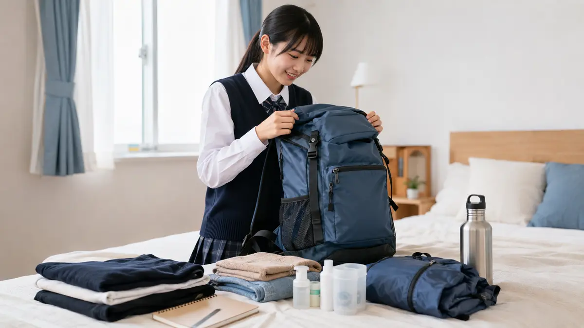 修学旅行のリュックは何リットルが正解？容量の選び方と注意点